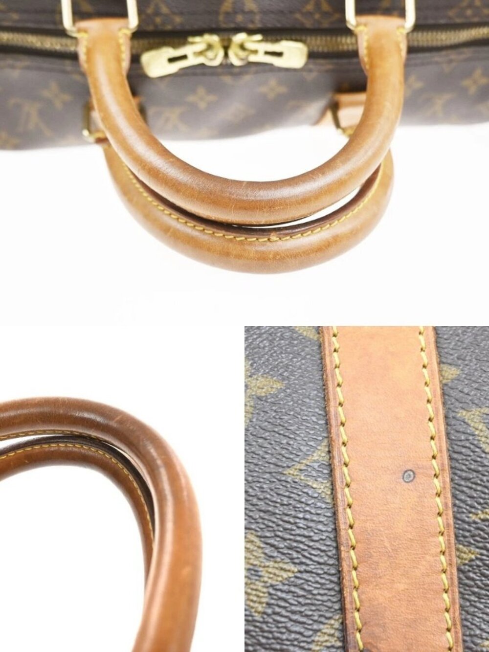 LOUIS VUITTON Keepall 50 Travel Hand Bag Monogram Leather Brown M41426 84MA513 - Picture 9 of 16